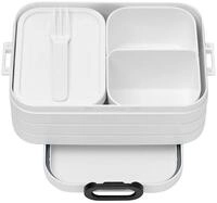 Mepal Lunchbox Bento Lunchbox Take a Break midi, 25 cm, wei&szlig;, Praktisch f&uuml;r