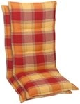 GO-DE Hochlehnerauflage, (Set, 2 St., Auflage f&uuml;r Hochlehner, OTTOs Choice), 50 cm x