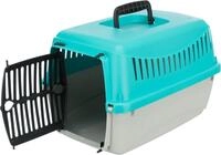 TRIXIE Tiertransportbox Transportbox Capri XXS - hellgrau/t&uuml;rkis - 26 &times; 25 &times; 39 cm