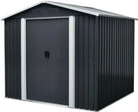 Pergart Ger&auml;tehaus Dresden II 106, BxT: 291x162 cm, Metall, mit Satteldach und