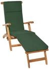 Beautissu Polsterauflage Luxus Deckchair Auflage LoftLux DC, 175x45x5cm, Gr&uuml;n,
