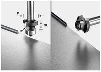 FESTOOL Fr&auml;se Festool 499798 Abrundfr&auml;ser L&auml;nge 47 mm Produktabmessung, &Oslash; 20 mm A