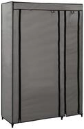 vidaXL Stoffschrank Faltschrank Grau 110x45x175 cm Stoff (1-St)