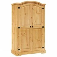 vidaXL Kleiderschrank Mehrzweckschrank Mexiko-Stil Kiefernholz 2 T&uuml;ren