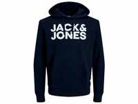 Jack & Jones Kapuzensweatshirt JJ Ecorp Logo Sweat Hood mit Markenschriftzug