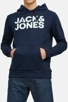 Jack & Jones Hoodie CORP (1-tlg) mit Kapuze im modernen Look