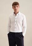 seidensticker Businesshemd Schwarze Rose Slim 1/1 Kentkragen Uni