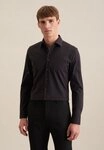 seidensticker Businesshemd Schwarze Rose Slim 1/1 Kentkragen Uni
