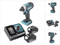 Makita Akku-Schlagschrauber DTD 152 RG Akku Schlagschrauber 18 V 165 Nm + 2x...