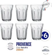 Bormioli Rocco Glas Duralex Provence Becher 250 ml 6er Set, Glas