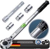 Deuba Drehmomentschl&uuml;ssel Monzana (6 St), 40-210Nm 1/2 " CV inkl. 3 Steckn&uuml;sse +/-