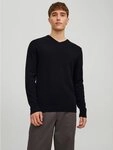 Jack & Jones V-Ausschnitt-Pullover JJEBASIC mit V-Ausschnitt, ideal f&uuml;r Herbst und