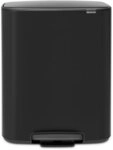 Brabantia M&uuml;lleimer Bo Treteimer, 2 x 30L, sanft schlie&szlig;ender Deckel, mit leichter