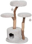 Dehner Kratzbaum Premium Lovely, Natur, 110 x 60 x 45 cm, hellgrau, nat&uuml;rlicher
