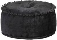 vidaXL Polsterhocker Pouf Rund Samt 40&times;20 cm Anthrazit (1 St)