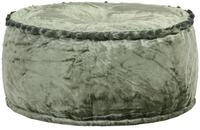 vidaXL Polsterhocker Pouf Rund Samt 40x20 cm Gr&uuml;n (1 St)