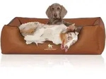 Knuffelwuff Tierbett Hundebett Henderson, Schaumstoffflocken braun 105 cm x 155...