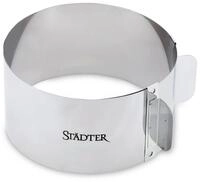 ST&Auml;DTER Backform St&auml;dter 'Tortenring rund &oslash; 15-30 cm / H 9 cm verstellbar'