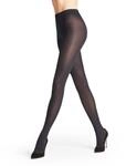 Feinstrumpfhose FALKE "Seidenglatt", Damen, Gr. L, blau (marine), Obermaterial: 91%