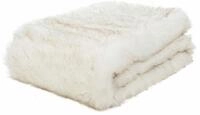 Wohndecke Schneefuchs, G&ouml;zze, mit Kunstfell, Kuscheldecke