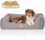 Knuffelwuff Tierbett Hundebett Leano, Orthop&auml;disch grau 75 cm x 105 cm