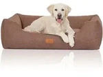 Knuffelwuff Tierbett Hundebett Lotte, Schaumstoffflocken braun 85 cm x 120 cm