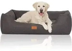 Knuffelwuff Tierbett Hundebett Lotte, Schaumstoffflocken grau 75 cm x 105 cm