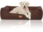 Knuffelwuff Tierbett Hundebett Lotte, Schaumstoffflocken braun 85 cm x 120 cm