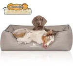 Knuffelwuff Tierbett Hundebett Rockland, Orthop&auml;disch grau 85 cm x 120 cm