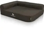 Knuffelwuff Tierbett Hundebett Marlie Lehne Rechts, Orthop&auml;disch schwarz 80 cm...
