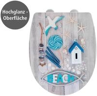 WENKO WC-Sitz Beach High Gloss (1-St), Thermoplast