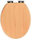 WENKO WC-Sitz Buche Natur