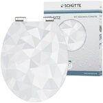Sch&uuml;tte WC-Sitz Diamond, High Gloss mit MDF Holzkern, mit Absenkautomatik
