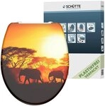 Sch&uuml;tte WC-Sitz Africa, Duroplast, mit Absenkautomatik und Schnellverschluss