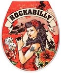 ADOB WC-Sitz Rockabilly, Absenkautomatik, zur Reinigung abnehmbar