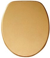 Sanilo WC-Sitz Glitzer Gold, universell, leichte Montage, hochwertig & modern