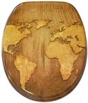 Sanilo WC-Sitz World Map, mit Absenkautomatik