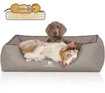 Knuffelwuff Tierbett Hundebett Columbia, Orthop&auml;disch grau 75 cm x 105 cm