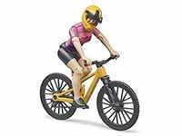 Bruder® Actionfigur Bworld Mountainbike mit Radfahrerin & Helm - 1:16