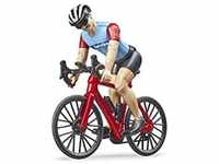 Bruder® Actionfigur Bworld Rennrad mit Radfahrer & Helm - 1:16