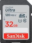 Sandisk Ultra&reg; SDHC&trade; UHS-I 32 GB Speicherkarte (32 GB, Class 10, 120 MB/s