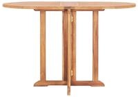 vidaXL Gartentisch, Outdoor Tisch Butterfly Klappbar 120x70x75 cm Teak...