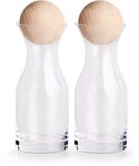 Zeller Present Karaffe, (Set, 2-tlg), Glas, H&ouml;he 18,5 cm, Inhalt 250 ml