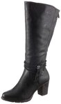 Rieker Stiefel, Langschaftstiefel, mit Zierb&auml;nder, XL-Schaft