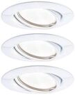 Paulmann LED Wandleuchte LED Einbauleuchte 3-Step-Dim Base Coin Basisset...