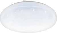 EGLO LED Deckenleuchte FRANIA-S Deckenlampe, wei&szlig;, Kristalleffekt, geringe