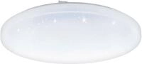 EGLO LED Deckenleuchte FRANIA-S Deckenlampe, wei&szlig;, Kristalleffekt, geringe