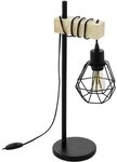 EGLO Tischleuchte Eglo Tischleuchte Townshend 5 schwarz-braun 50 x, Ohne