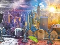 Ravensburger Verlag GmbH Puzzle New York im Winter und Sommer, Puzzleteile