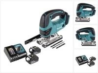 Makita Akku-Stichs&auml;ge DJV 180 RG Akku Stichs&auml;ge 18V + 2x Akku 6,0 Ah +...
